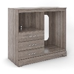 Deco Micro Fridge Combo Unit - Salt Oak